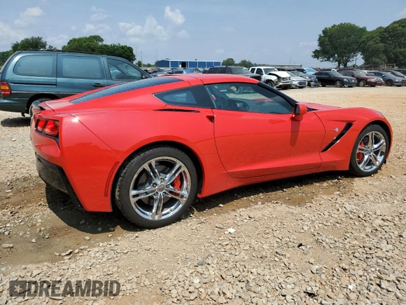 2016 Chevrolet Corvette 2LT with VIN 1G1YD2D78G5110245, listed as a Copart auction lot 59372215 with 21,318 mi miles and Salvage title. Bid and sale history available at DreamBid. Image 3.