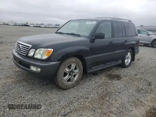 2006 Lexus LX 470 z VIN JTJHT00W864009154, wystawiony jako Copart lot #59187045 z przebiegiem 241 871 mil mil oraz Szkoda całkowita • Salvage title. Historia ofert i sprzedaży dostępna na DreamBid. Obrazek 1.