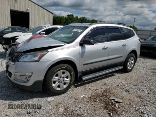 2017 Chevrolet Traverse LS with VIN 1GNKRFKD8HJ326725, listed as a Copart auction lot 57758505 with 161,334 mi miles and Salvage title. Bid and sale history available at DreamBid. Image 1.
