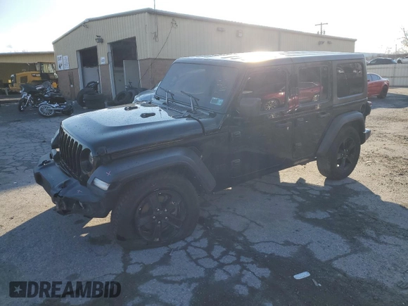 2021 Jeep Wrangler Unlimited Sport Altitude with VIN 1C4HJXDN0MW709609, listed as a Copart auction lot 84148934 with Not provided miles and Salvage title. Bid and sale history available at DreamBid. Image 1.