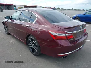 2017 Honda Accord Sport with VIN 1HGCR2F52HA116583, listed as a IAAI auction lot 41905383 with 110,667 mi miles and . Bid and sale history available at carsss.com. Image 3.
