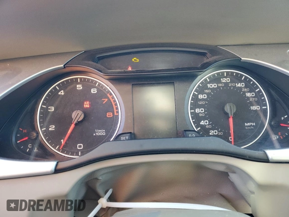 2012 Audi A4 Premium Plus с VIN WAUEFAFL6CN016171, выставлен на аукционе Copart как лот 51088005 с пробегом Не указан миль и Списание • Salvage title. История ставок и продаж доступна на DreamBid. Изображение 9.