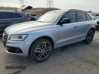 2017 Audi SQ5 Premium Plus with VIN WA1CCAFP5HA083262, listed as a Copart auction lot 46470175 with 117,460 mi miles and Salvage Title. Bid and sale history available at carsss.com. Image 1.