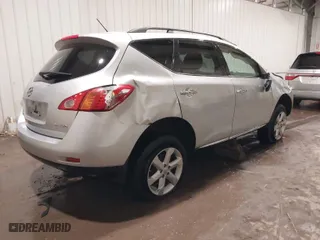 2009 Nissan Murano S with VIN JN8AZ18W09W132893, listed as a IAAI auction lot 41180311 with 200,966 mi miles. Bid and sale history available at carsss.com. Image 4.