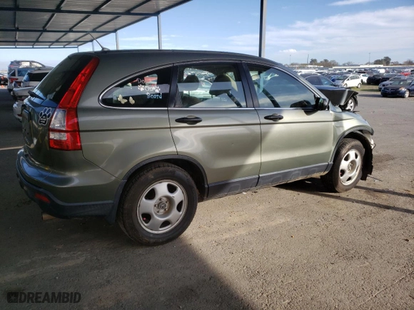 2008 Honda CR-V LX with VIN JHLRE38308C005334, listed as a Copart auction lot 47669625 with 203,746 mi miles and Salvage Title. Bid and sale history available at carsss.com. Image 3.