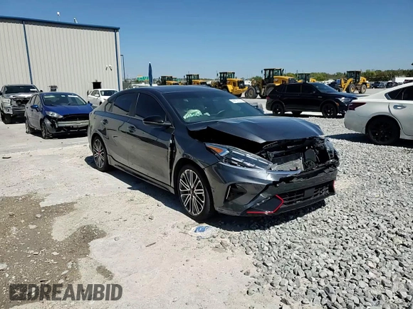 2022 Kia Forte GT with VIN 3KPF44AC5NE473406, listed as a Copart auction lot 48672035 with 16,297 mi miles and Salvage Title. Bid and sale history available at carsss.com. Image 10.