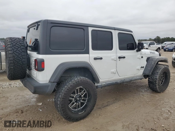 2023 Jeep Wrangler Sport S with VIN 1C4HJXDN3PW522353, listed as a Copart auction lot 86645234 with 17,562 mi miles and Salvage Title. Bid and sale history available at DreamBid. Image 3.