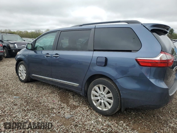 2017 Toyota Sienna XLE with VIN 5TDDZ3DC1HS175704, listed as a Copart auction lot 55289975 with 111,095 mi miles and Salvage Title. Bid and sale history available at DreamBid. Image 2.