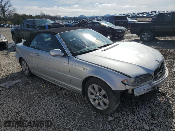 2006 BMW 3 Series 325Ci with VIN WBABW33446PX88432, listed as a Copart auction lot 44677295 with 137,582 mi miles and Salvage Title. Bid and sale history available at carsss.com. Image 4.