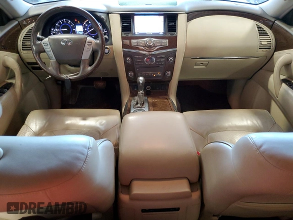 2017 Infiniti QX80 with VIN JN8AZ2NF7H9642780, listed as a Copart auction lot 69641934 with 183,704 mi miles and Salvage Title. Bid and sale history available at carsss.com. Image 8.