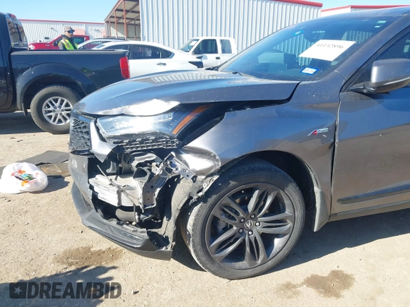 2022 Acura RDX w/A-Spec Package with VIN 5J8TC1H65NL002109, listed as a IAAI auction lot 41132896 with 77,360 mi miles and . Bid and sale history available at carsss.com. Image 6.