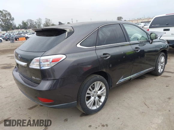 2010 Lexus RX 450h with VIN JTJZB1BA1A2400374, listed as a IAAI auction lot 42189614 with 122,413 mi miles and . Bid and sale history available at DreamBid. Image 4.