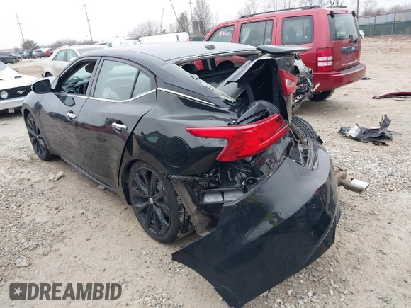 2018 Nissan Maxima SV with VIN 1N4AA6AP5JC387845, listed as a IAAI auction lot 41574505 with 50,629 mi miles and . Bid and sale history available at DreamBid. Image 3.