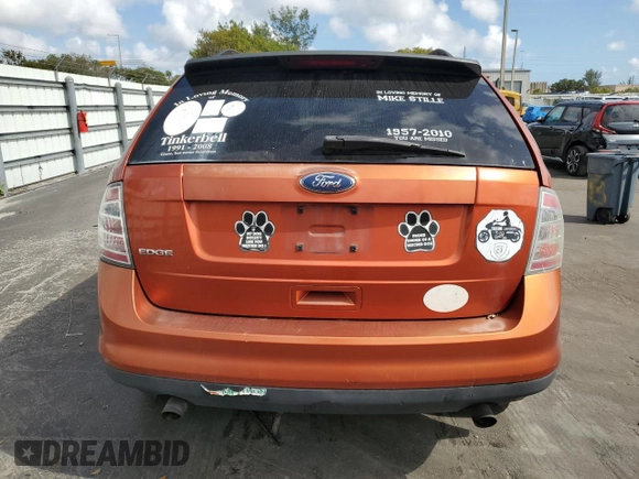 2008 Ford Edge SE with VIN 2FMDK36C48BA54356, listed as a Copart auction lot 43582465 with 80,918 mi miles and Salvage Title. Bid and sale history available at carsss.com. Image 6.