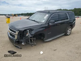 2015 Chevrolet Tahoe LS with VIN 1GNSCAKC5FR308614, listed as a Copart auction lot 60138355 with 145,797 mi miles and Salvage title. Bid and sale history available at DreamBid. Image 1.