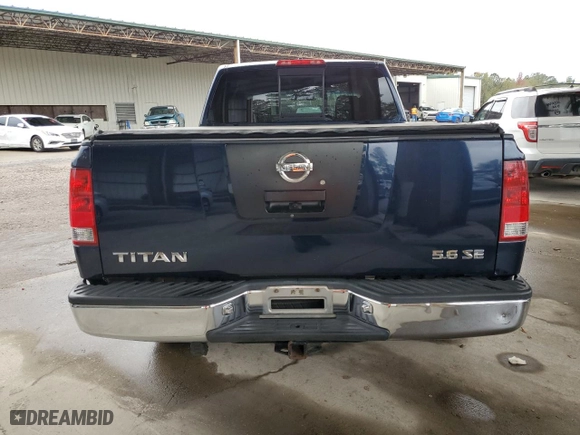 2006 Nissan Titan SE with VIN 1N6BA06A86N540615, listed as a Copart auction lot 80321794 with 180,138 mi miles and Salvage Title. Bid and sale history available at carsss.com. Image 6.
