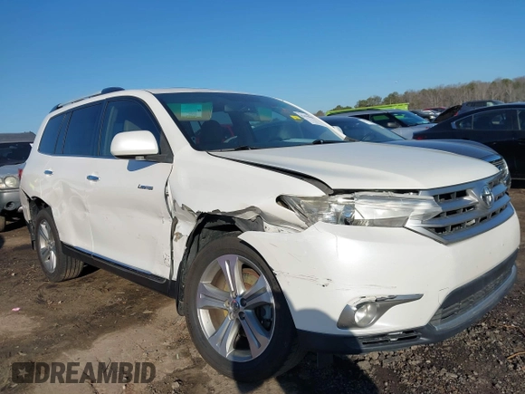2012 Toyota Highlander Limited with VIN 5TDYK3EHXCS066361, listed as a IAAI auction lot 41479998 with 161,592 mi miles and . Bid and sale history available at DreamBid. Image 6.