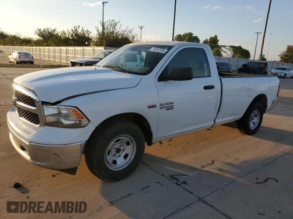 2020 Ram 1500 Tradesman with VIN 3C6JR6DT4LG168958, listed as a Copart auction lot 75267224 with 88,043 mi miles and Salvage title. Bid and sale history available at DreamBid. Image 1.