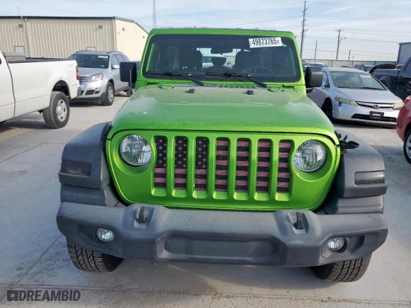 2018 Jeep Wrangler Unlimited Sport with VIN 1C4HJXDN6JW286918, listed as a Copart auction lot 49873765 with 43,787 mi miles and Salvage Title. Bid and sale history available at carsss.com. Image 5.
