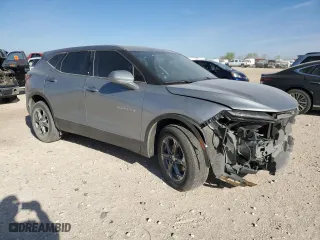 2023 Chevrolet Blazer LT with VIN 3GNKBCR43PS193927, listed as a Copart auction lot 49290095 with 25,252 mi miles and Salvage Title. Bid and sale history available at carsss.com. Image 4.