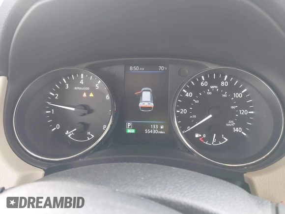 2019 Nissan Rogue SV with VIN 5N1AT2MT0KC791106, listed as a IAAI auction lot 41890002 with 55,430 mi miles and . Bid and sale history available at DreamBid. Image 7.