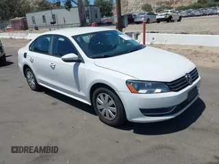 2012 Volkswagen Passat S with VIN 1VWAP7A37CC041663, listed as a IAAI auction lot 42704232 with 215,961 mi miles and . Bid and sale history available at DreamBid. Image 1.