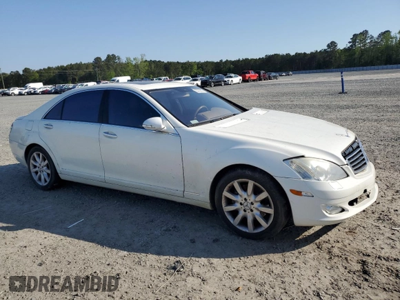 2007 Mercedes-Benz S 550 with VIN WDDNG71X37A063481, listed as a Copart auction lot 52700355 with 213,817 mi miles and Salvage Title. Bid and sale history available at carsss.com. Image 4.