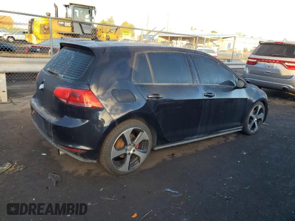 2015 Volkswagen GTI SE with VIN 3VW4T7AU8FM005632, listed as a Copart auction lot 81136184 with 92,886 mi miles and Salvage Title. Bid and sale history available at DreamBid. Image 3.