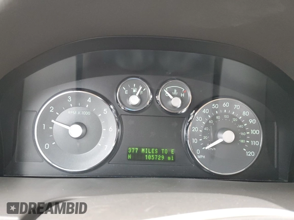 2008 Mercury Milan Premier with VIN 3MEHM08Z18R610722, listed as a Copart auction lot 44906715 with 105,729 mi miles and Salvage Title. Bid and sale history available at carsss.com. Image 9.