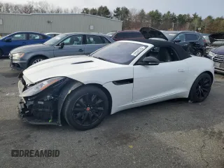 2017 Jaguar F-Type V6 with VIN SAJWA6ET2H8K42574, listed as a Copart auction lot 82338824 with 87,439 mi miles and Salvage Title. Bid and sale history available at DreamBid. Image 1.