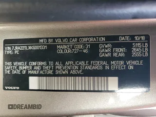 2019 Volvo S60 Inscription with VIN 7JRA22TLXKG001331, listed as a Copart auction lot 75882814 with 87,685 mi miles and Salvage Title. Bid and sale history available at carsss.com. Image 13.