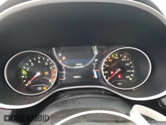 2017 Jeep Compass Latitude with VIN 3C4NJDBB4HT688530, listed as a Copart auction lot 44862595 with 138,232 mi miles and Salvage Title. Bid and sale history available at carsss.com. Image 9.