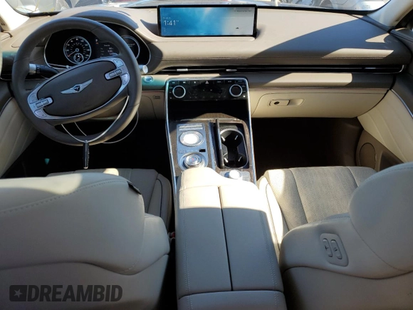 2022 Genesis GV80 z VIN KMUHBDSB6NU094756, wystawiony jako Copart lot #86864624 z przebiegiem 23 345 mil mil oraz Szkoda całkowita • Salvage title. Historia ofert i sprzedaży dostępna na DreamBid. Obrazek 8.