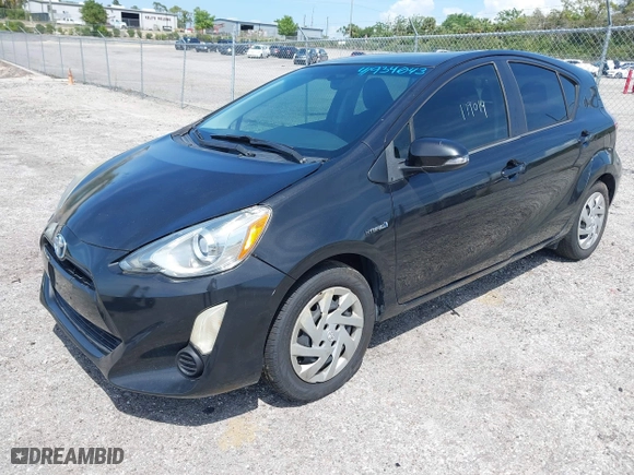 2015 Toyota Prius c One with VIN JTDKDTB3XF1108991, listed as a IAAI auction lot 41934043 with 180,552 mi miles. Bid and sale history available at carsss.com. Image 17.