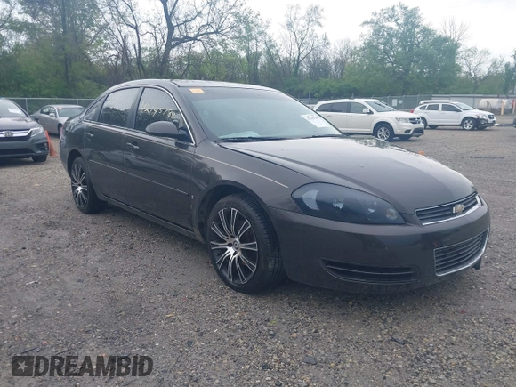 2008 Chevrolet Impala LT with VIN 2G1WT58K889193884, listed as a IAAI auction lot 42145788 with 155,300 mi miles and . Bid and sale history available at DreamBid. Image 1.