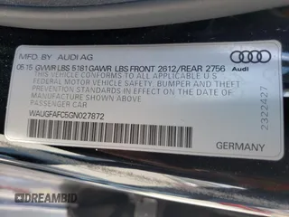 2016 Audi A6 2.0T Premium Plus with VIN WAUGFAFC5GN027872, listed as a Copart auction lot 40418043 with 83,573 mi miles. Bid and sale history available at carsss.com. Image 10.