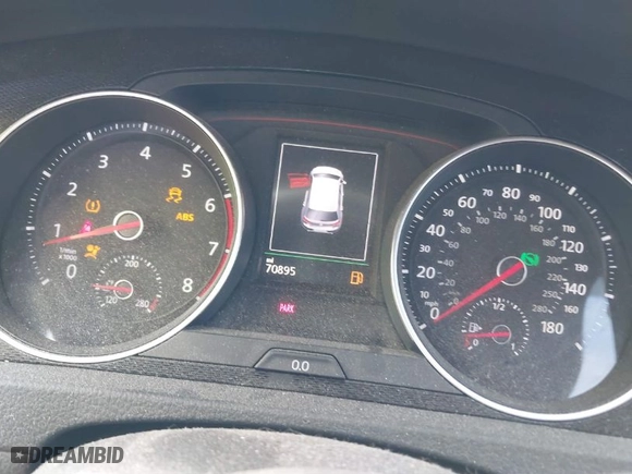2016 Volkswagen Golf GTI SE with VIN 3VW4T7AU6GM041823, listed as a IAAI auction lot 41608503 with 70,895 mi miles. Bid and sale history available at carsss.com. Image 7.