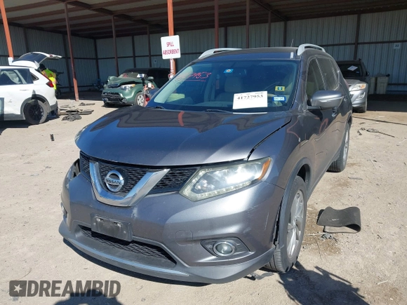 2014 Nissan Rogue SL with VIN 5N1AT2MV8EC805999, listed as a IAAI auction lot 41727953 with 187,623 mi miles. Bid and sale history available at carsss.com. Image 17.