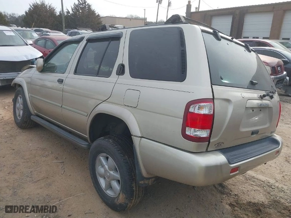 2001 Nissan Pathfinder LE with VIN JN8DR09X61W578338, listed as a IAAI auction lot 41463784 with 142400 miles. Bid and sale history available at carsss.com. Image 3.