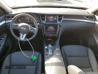 2021 Infiniti QX50 LUXE with VIN 3PCAJ5BB9MF126880, listed as a Copart auction lot 43617113 with 15,503 mi miles. Bid and sale history available at carsss.com. Image 8.