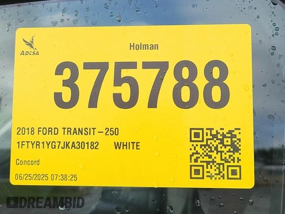 2018 Ford Transit с VIN 1FTYR1YG7JKA30182, выставлен на аукционе IAAI как лот 42774231 с пробегом 103 209 миль миль и . История ставок и продаж доступна на DreamBid. Изображение 6.