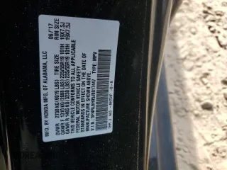 2018 Honda Odyssey Elite z VIN 5FNRL6H95JB017447, wystawiony jako Copart lot #64752615 z przebiegiem 136 616 mil mil oraz Nie do naprawy • Non repairable. Historia ofert i sprzedaży dostępna na DreamBid. Obrazek 14.