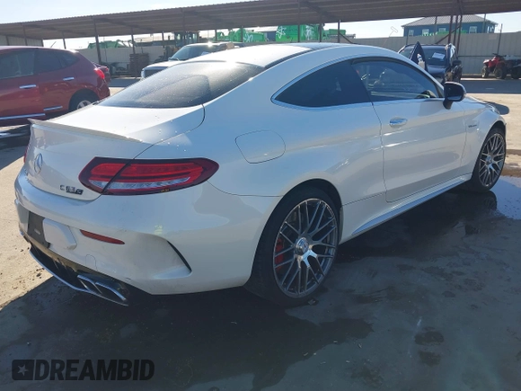 2020 Mercedes-Benz C 63 S AMG with VIN WDDWJ8HB8LF946608, listed as a IAAI auction lot 41162275 with 45,499 mi miles and . Bid and sale history available at DreamBid. Image 4.