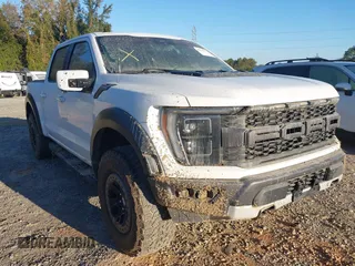 2022 Ford F-150 Raptor with VIN 1FTFW1RG8NFC19274, listed as a IAAI auction lot 40523076 with 1 mi miles. Bid and sale history available at carsss.com. Image 1.