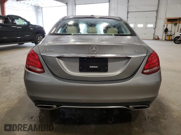 2015 Mercedes-Benz C-Class C 300 Luxury with VIN 55SWF4KB8FU070286, listed as a Copart auction lot 52792235 with 75,130 mi miles and Salvage Title. Bid and sale history available at carsss.com. Image 6.