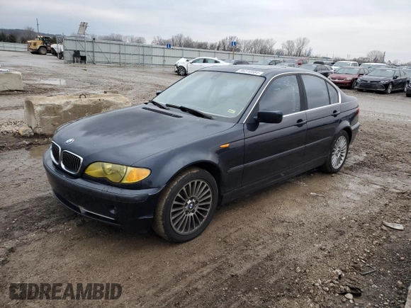 2003 BMW 3 Series 330xi with VIN WBAEW53473PG09534, listed as a Copart auction lot 86310584 with 203,453 mi miles and Clean Title. Bid and sale history available at carsss.com. Image 1.