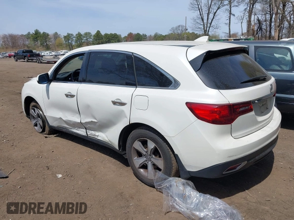2016 Acura MDX with VIN 5FRYD4H22GB017638, listed as a IAAI auction lot 42085218 with 72,987 mi miles. Bid and sale history available at carsss.com. Image 3.
