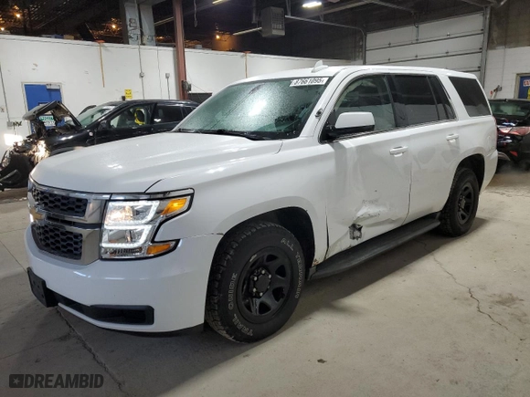 2016 Chevrolet Tahoe Commercial with VIN 1GNSKDEC4GR121222, listed as a Copart auction lot 87661095 with 282,496 mi miles and Salvage Title. Bid and sale history available at carsss.com. Image 1.
