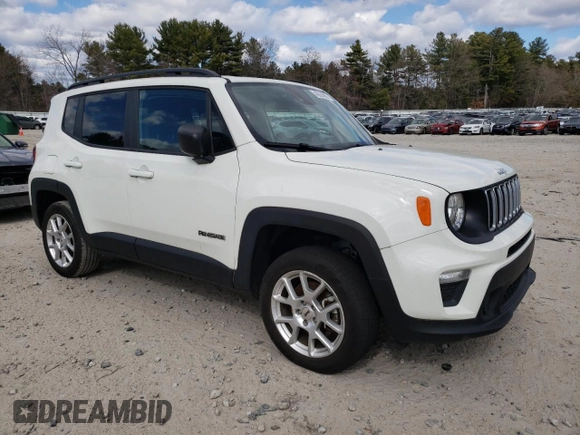 2022 Jeep Renegade Sport with VIN ZACNJDA19NPN67792, listed as a Copart auction lot 43924905 with 28,652 mi miles and Salvage title. Bid and sale history available at DreamBid. Image 4.