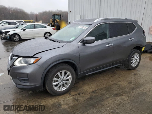 2020 Nissan Rogue S with VIN JN8AT2MV9LW144682, listed as a Copart auction lot 51470355 with 38,956 mi miles and Salvage Title. Bid and sale history available at carsss.com. Image 1.